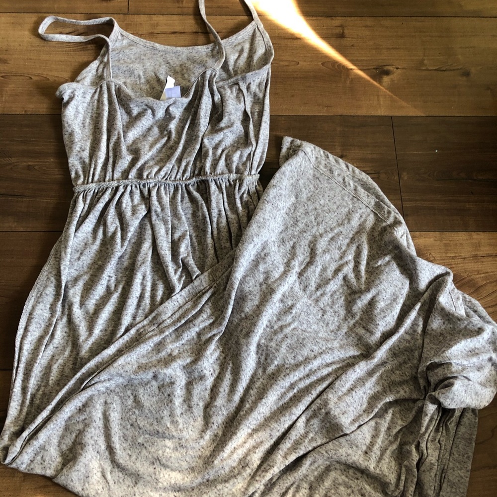 Gray maxi dress